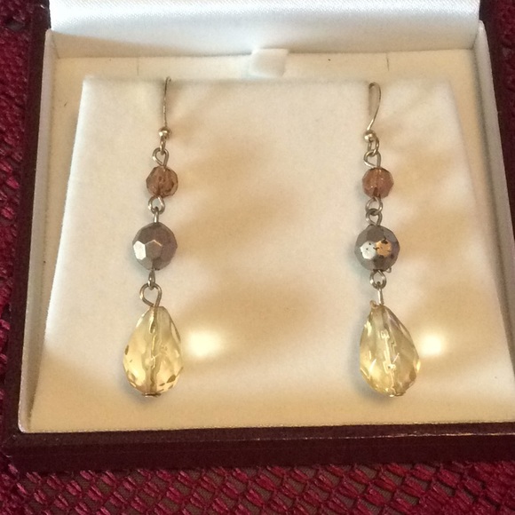 Beautiful Long Drop Beaded Earrings - Picture 2 of 2